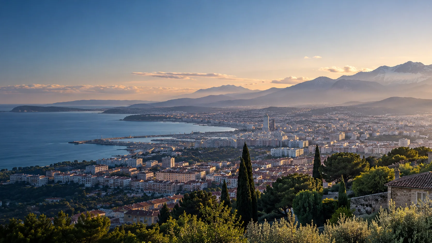 Vue de Nice et du littoral français illustrant la couverture nationale Juridex